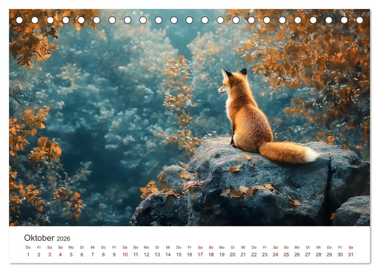 Bild: 9783457312636 | Wild und weich - Die zauberhafte Welt der Rotfüchse (Tischkalender...