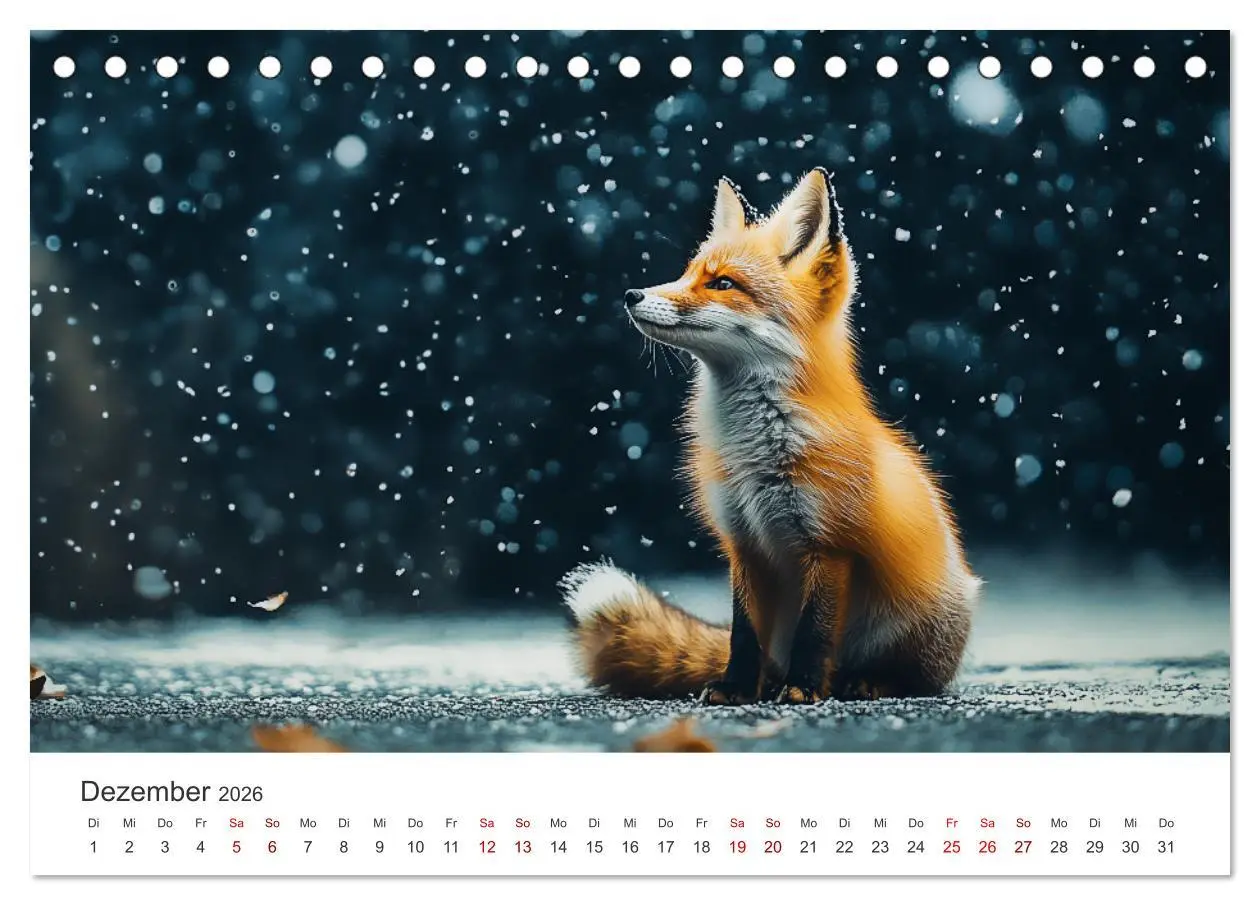 Bild: 9783457312636 | Wild und weich - Die zauberhafte Welt der Rotfüchse (Tischkalender...