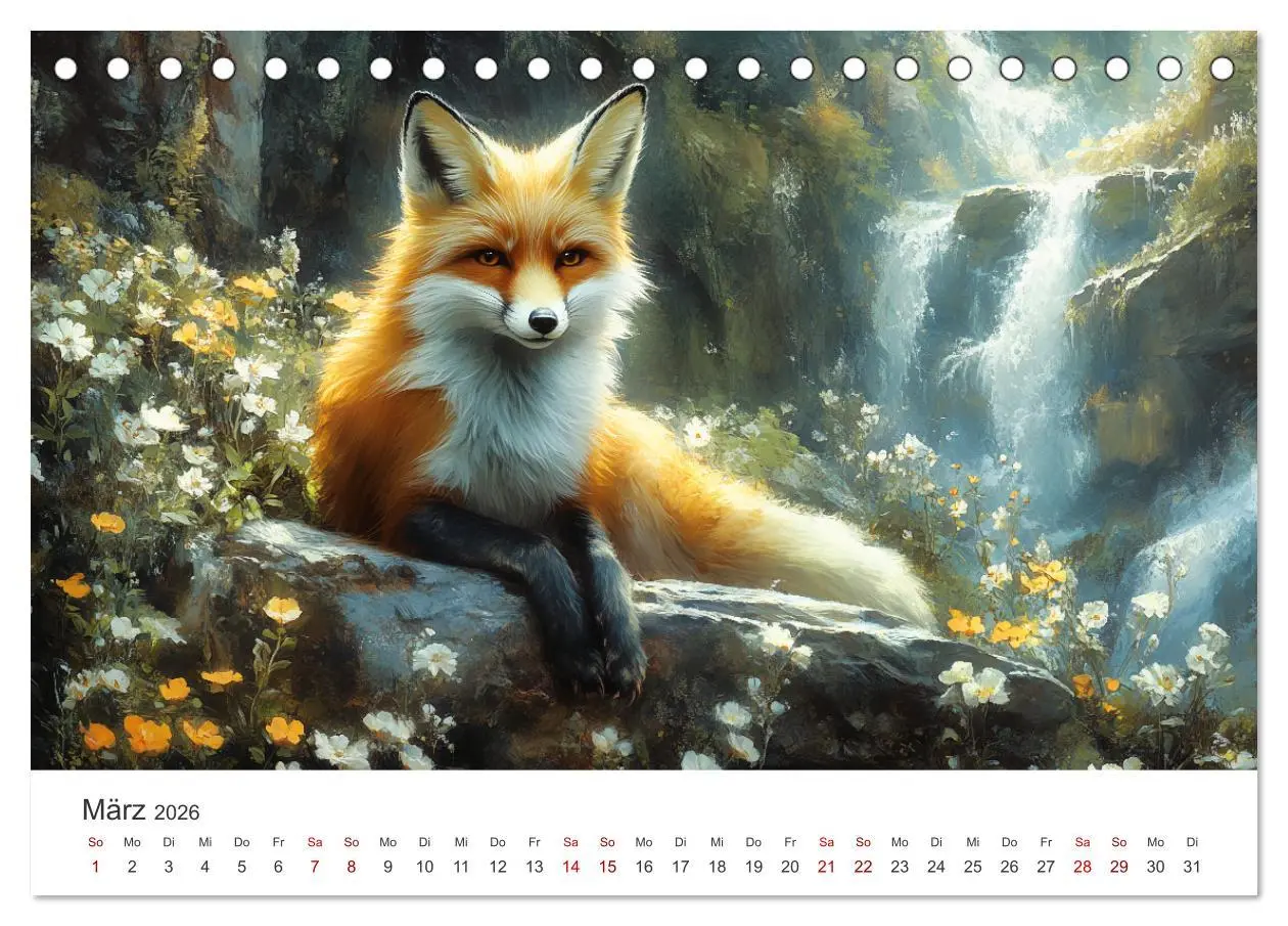 Bild: 9783457312636 | Wild und weich - Die zauberhafte Welt der Rotfüchse (Tischkalender...