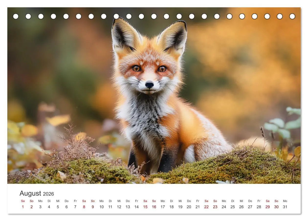 Bild: 9783457312636 | Wild und weich - Die zauberhafte Welt der Rotfüchse (Tischkalender...