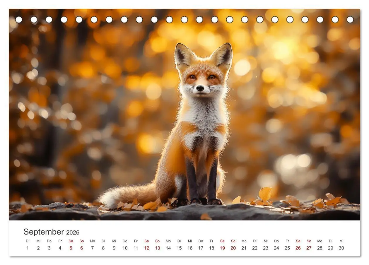 Bild: 9783457312636 | Wild und weich - Die zauberhafte Welt der Rotfüchse (Tischkalender...