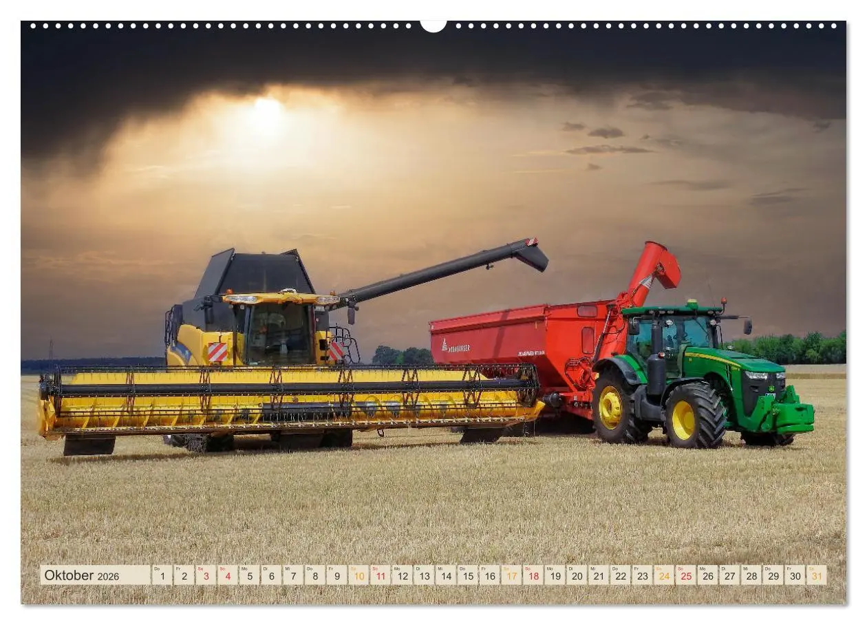 Bild: 9783457552636 | Mähdrescher - autonom unterwegs (Wandkalender 2026 DIN A2 quer),...