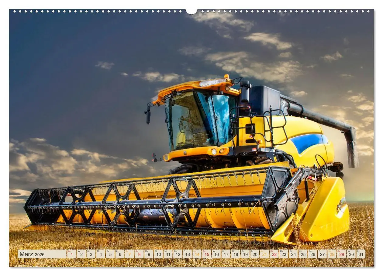 Bild: 9783457552636 | Mähdrescher - autonom unterwegs (Wandkalender 2026 DIN A2 quer),...