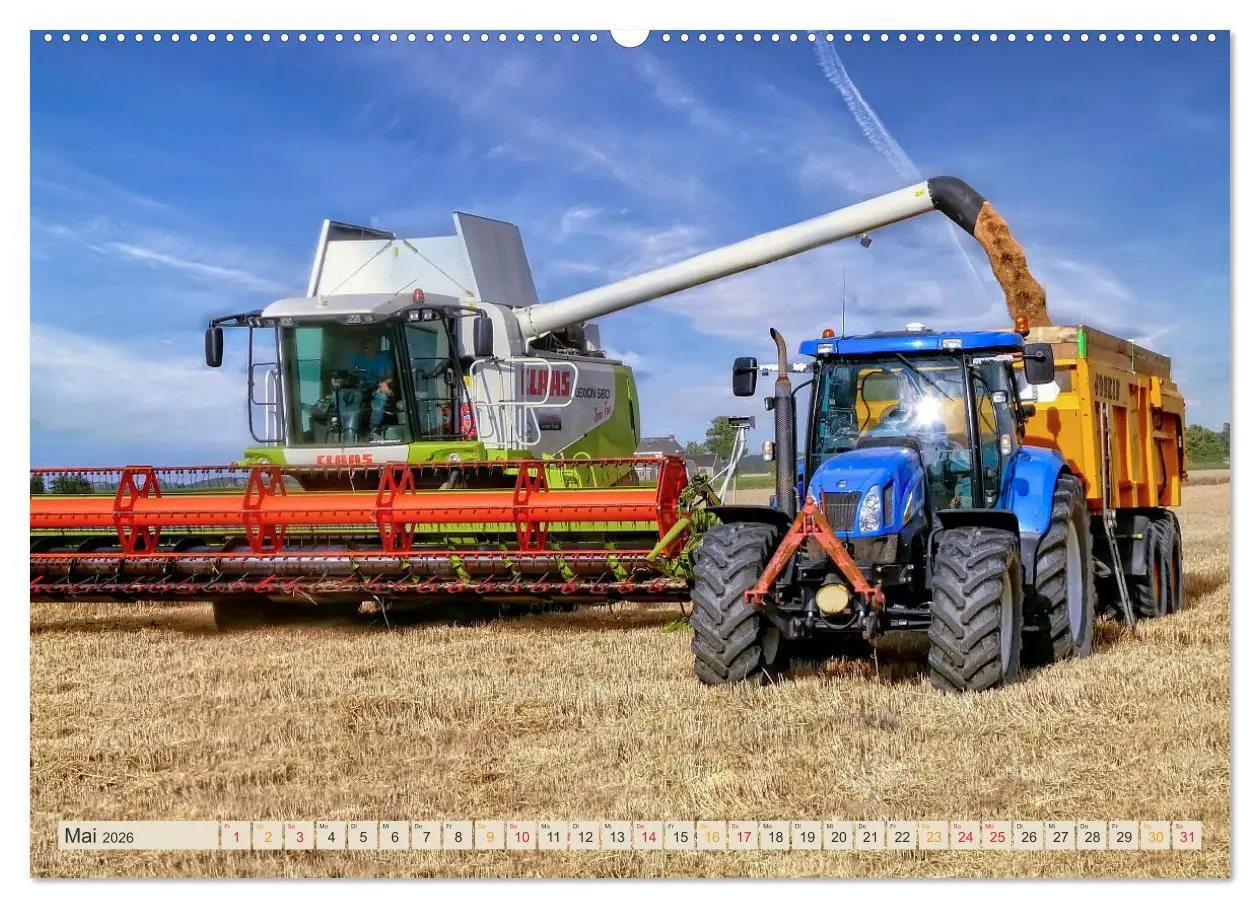 Bild: 9783457552636 | Mähdrescher - autonom unterwegs (Wandkalender 2026 DIN A2 quer),...