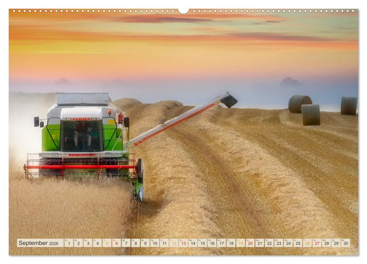 Bild: 9783457552636 | Mähdrescher - autonom unterwegs (Wandkalender 2026 DIN A2 quer),...