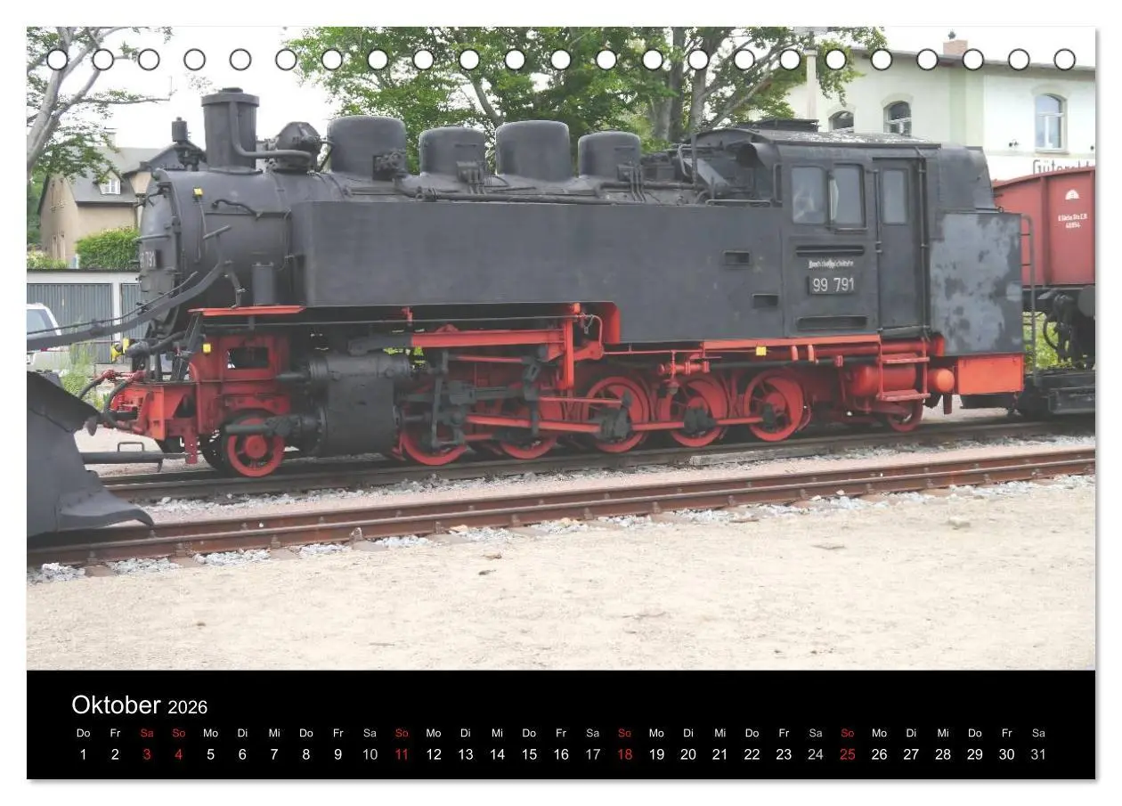 Bild: 9783516022636 | Sächsische Dampfeisenbahnen 2026 (Tischkalender 2026 DIN A5 quer),...