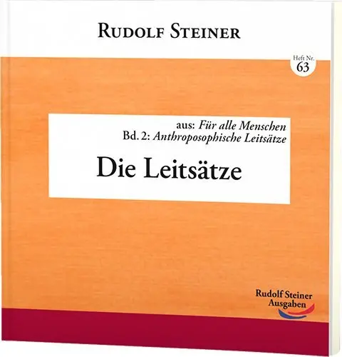 Cover: 9783867722636 | Die Leitsätze | Rudolf Steiner | Taschenbuch | 72 S. | Deutsch | 2015