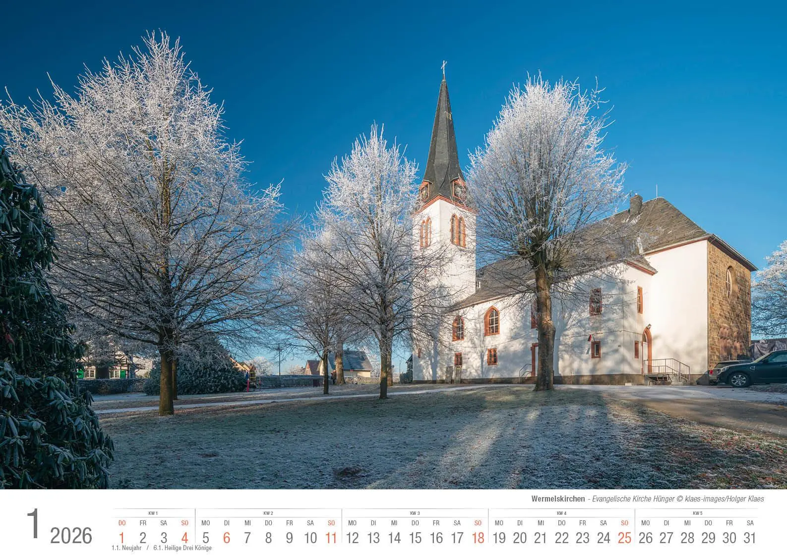 Bild: 9783965352636 | Wermelskirchen 2026 Bildkalender A3 Spiralbindung | Holger Klaes