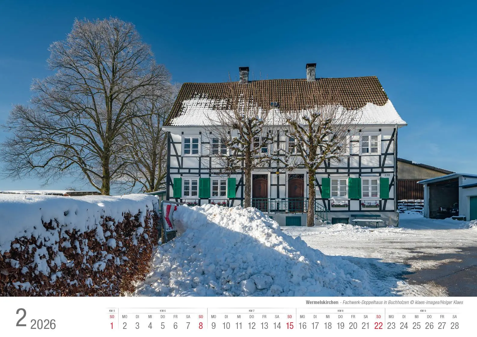 Bild: 9783965352636 | Wermelskirchen 2026 Bildkalender A3 Spiralbindung | Holger Klaes
