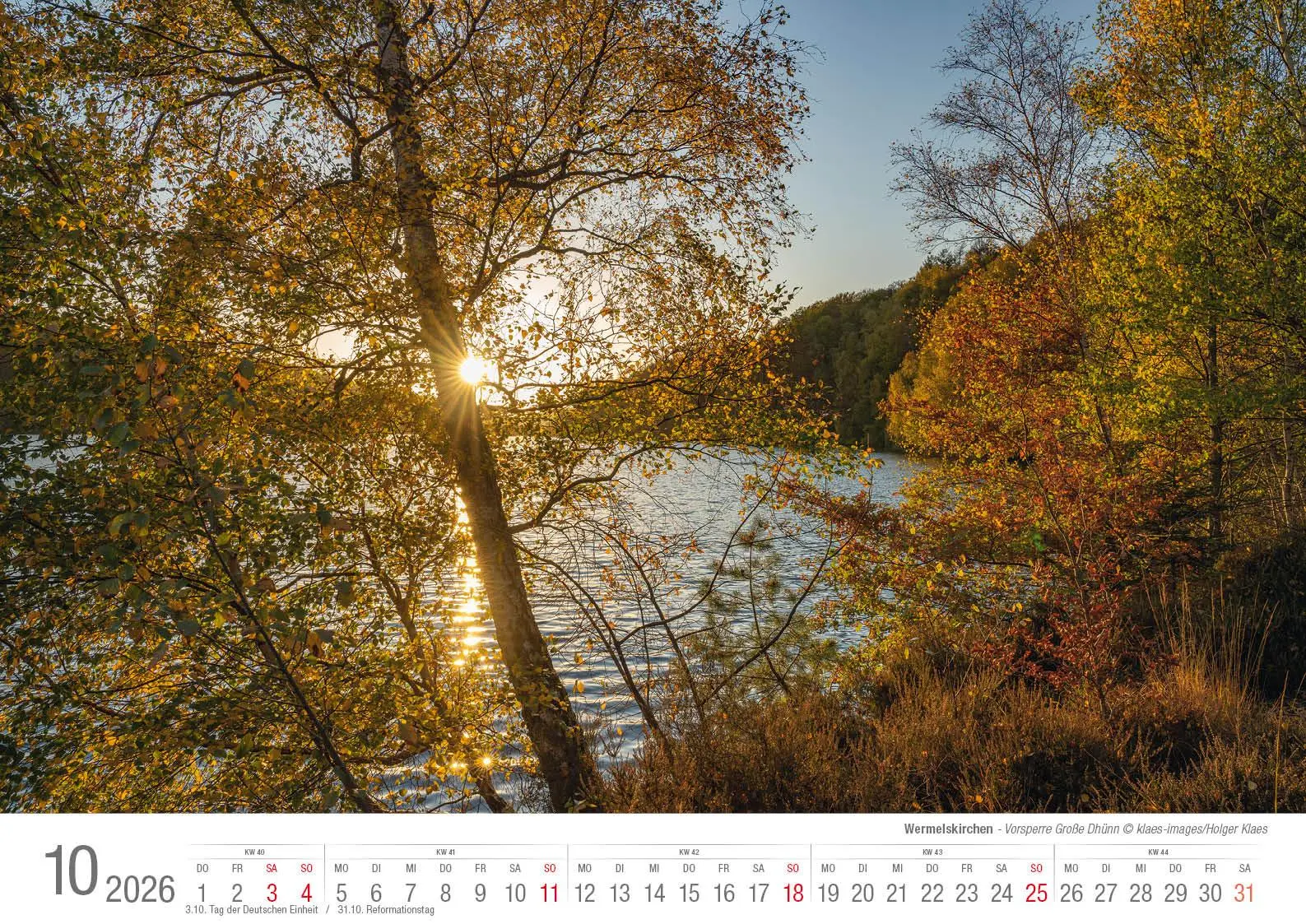 Bild: 9783965352636 | Wermelskirchen 2026 Bildkalender A3 Spiralbindung | Holger Klaes