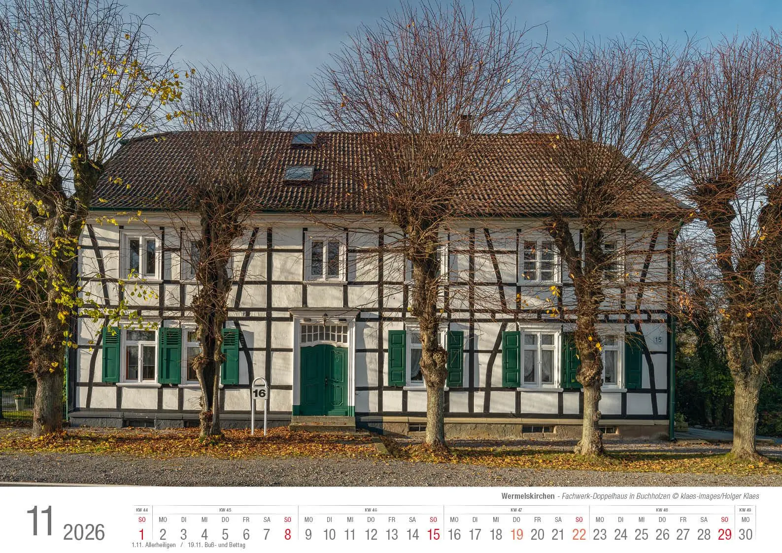 Bild: 9783965352636 | Wermelskirchen 2026 Bildkalender A3 Spiralbindung | Holger Klaes