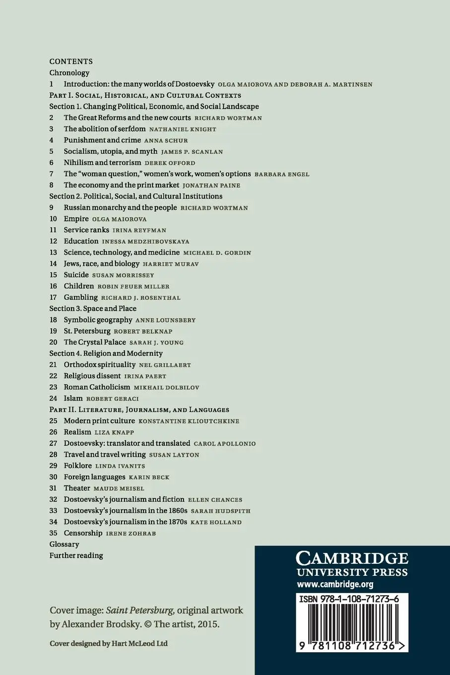 Rückseite: 9781108712736 | Dostoevsky in Context | Deborah A. Martinsen (u. a.) | Taschenbuch