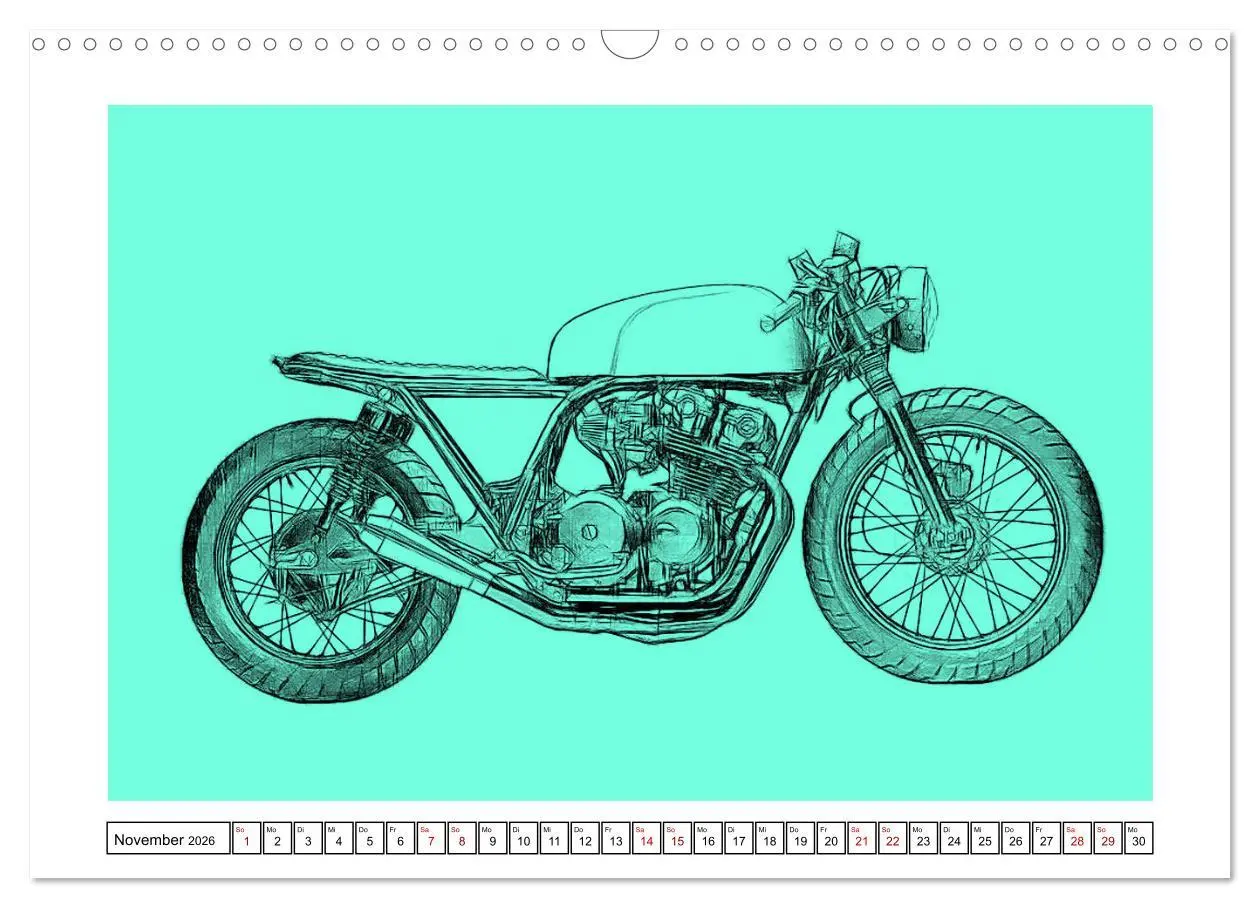 Bild: 9783457852736 | Motor Craft Motorräder (Wandkalender 2026 DIN A3 quer), CALVENDO...
