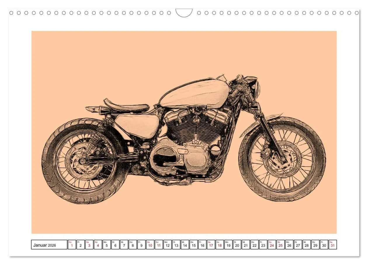 Bild: 9783457852736 | Motor Craft Motorräder (Wandkalender 2026 DIN A3 quer), CALVENDO...