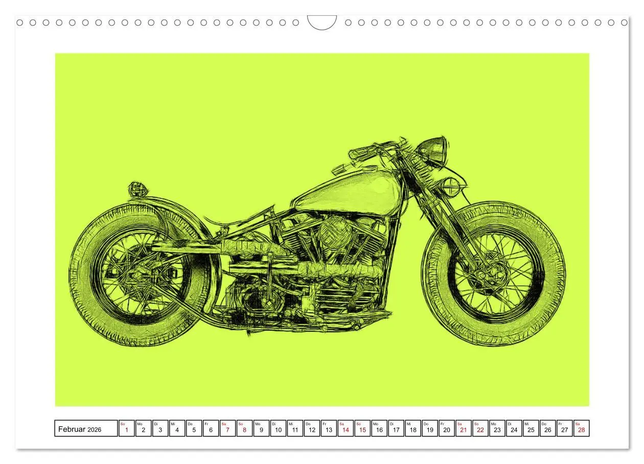 Bild: 9783457852736 | Motor Craft Motorräder (Wandkalender 2026 DIN A3 quer), CALVENDO...