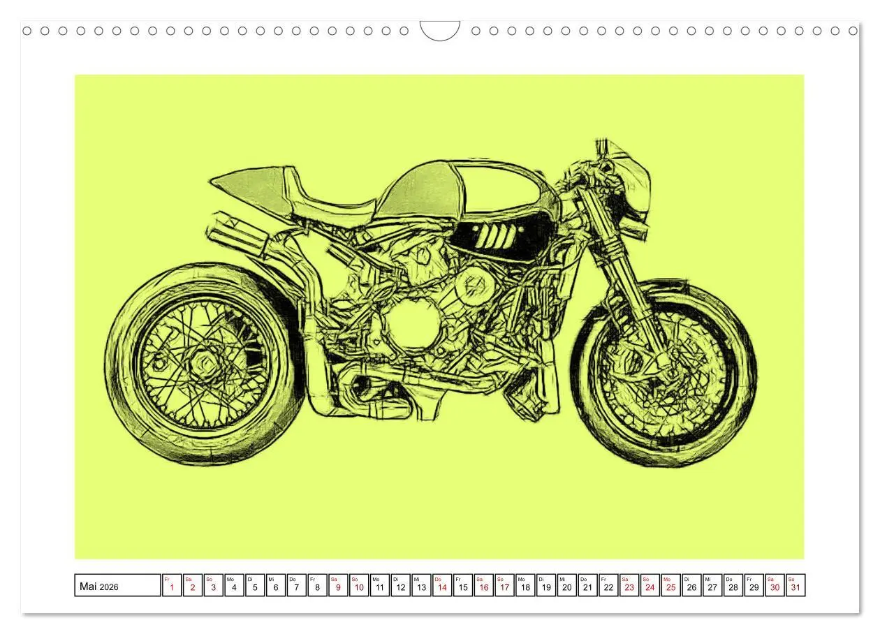 Bild: 9783457852736 | Motor Craft Motorräder (Wandkalender 2026 DIN A3 quer), CALVENDO...