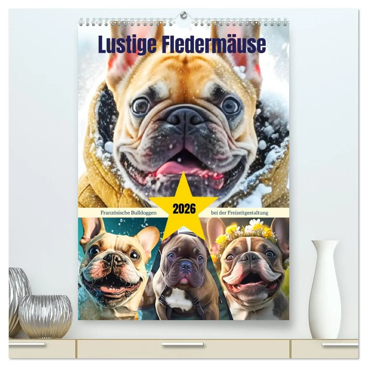 Cover: 9783516322736 | Lustige Fledermäuse. Französische Bulldoggen bei der...