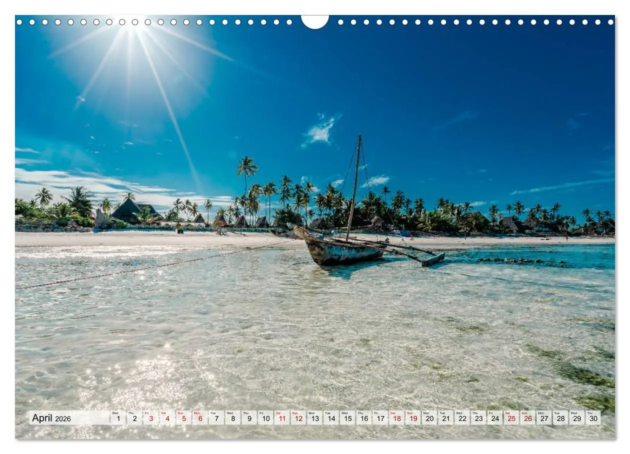 Bild: 9783516562736 | Welcome to Zanzibar (Wall Calendar 2026 DIN A3 landscape), CALVENDO...