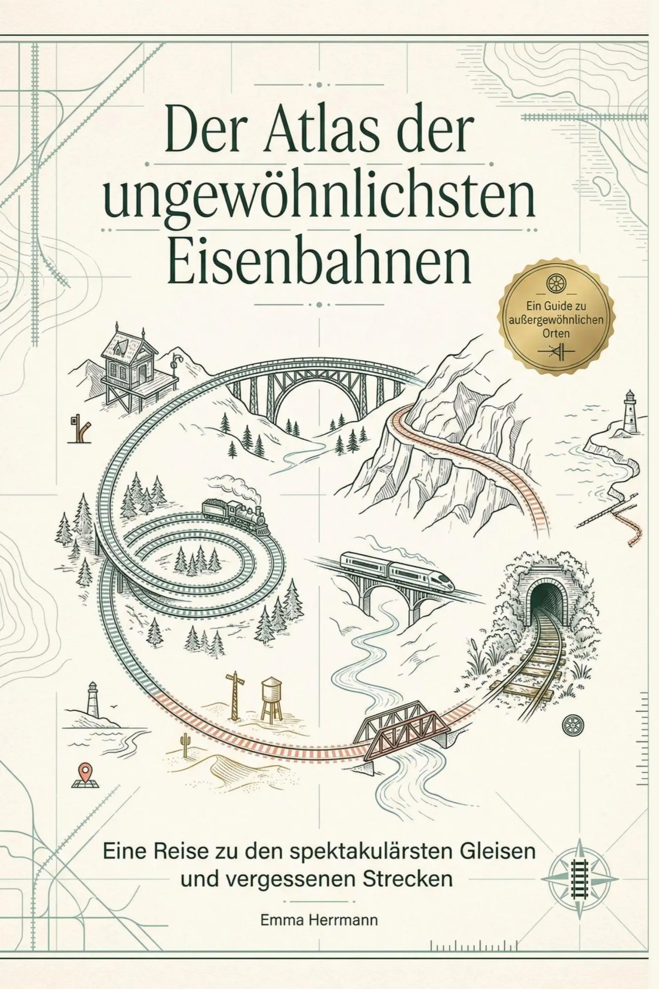 Cover: 9783695382736 | Der Atlas der ungewöhnlichsten Eisenbahnen | Emma Herrmann | Buch