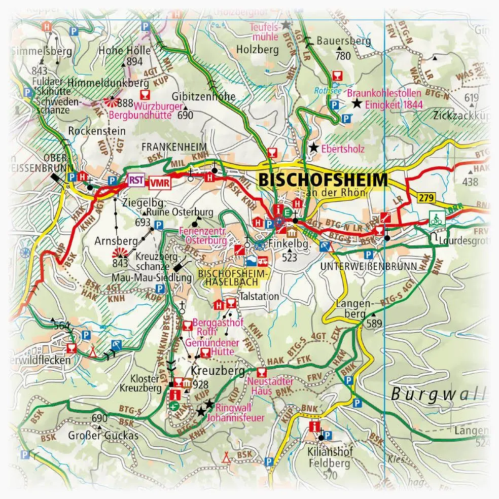 Bild: 9783747302736 | Rhön 1:100 000 | (Land-)Karte | Radkarte | Deutsch | 2018