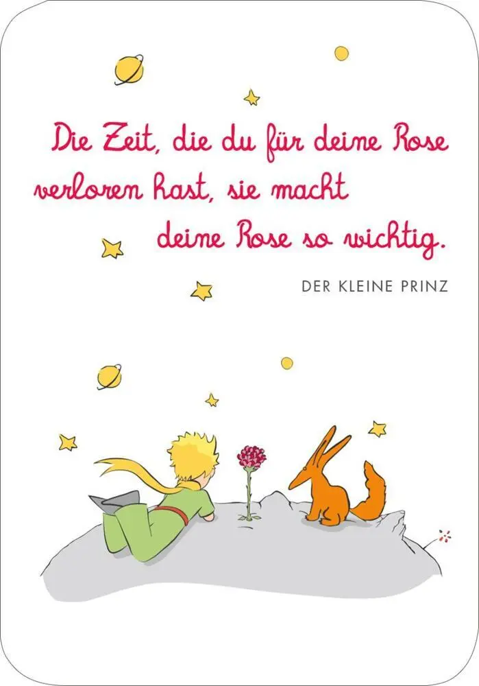 Bild: 9783845862736 | Der Kleine Prinz. 50 Glückskärtchen für jeden Tag | Saint-Exupéry
