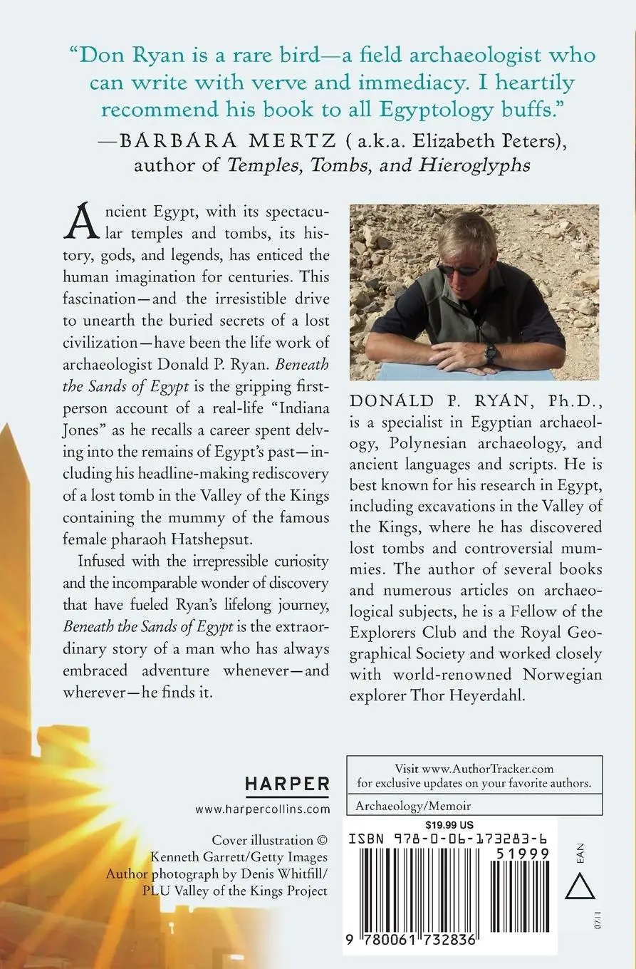 Rückseite: 9780061732836 | Beneath the Sands of Egypt | Donald P Ryan | Taschenbuch | Englisch