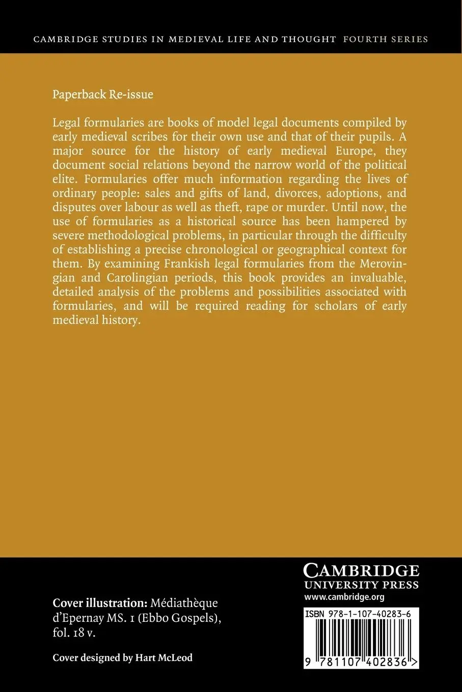 Rückseite: 9781107402836 | Legal Practice and the Written Word in the Early Middle Ages | Rio