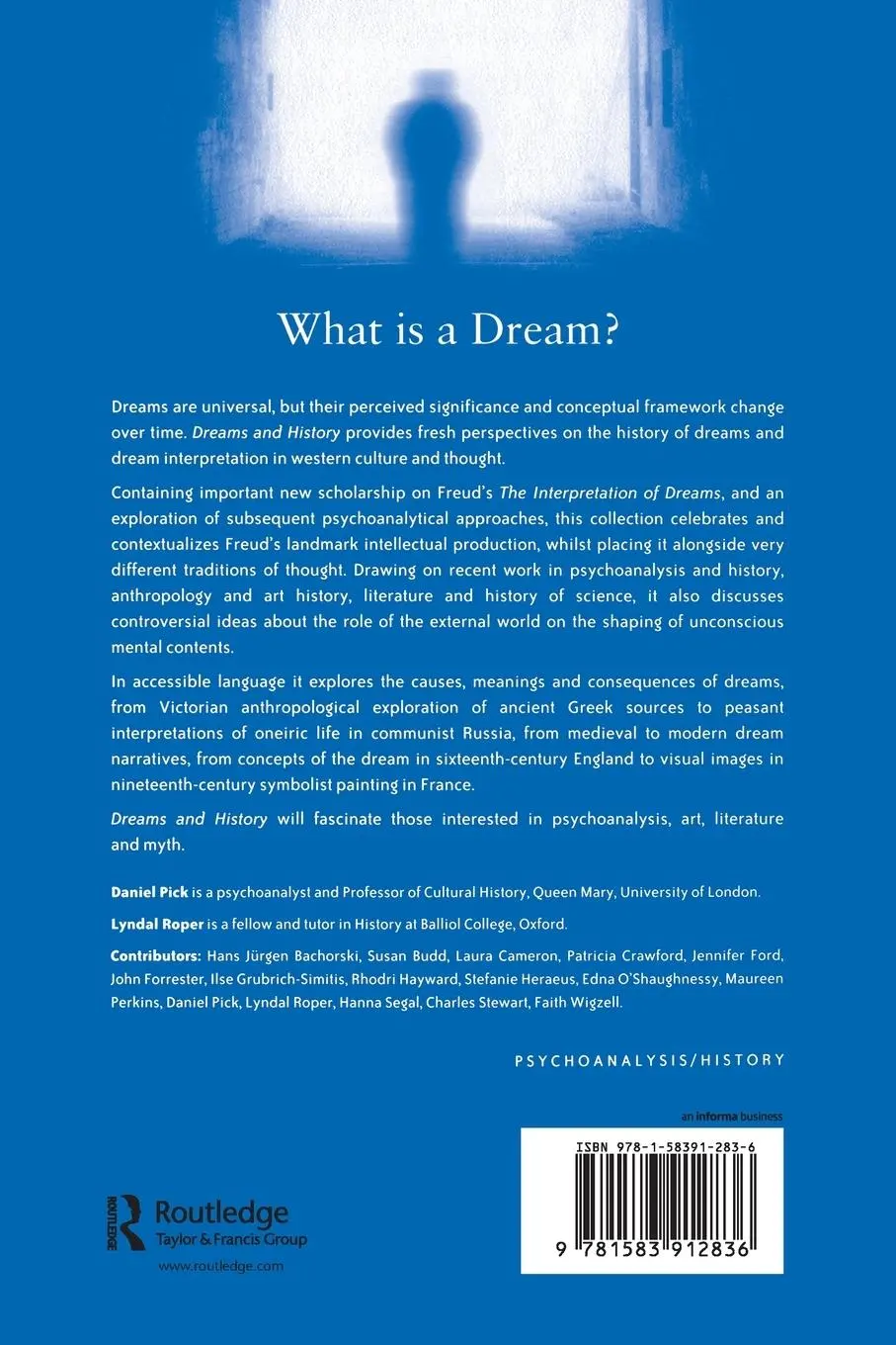 Rückseite: 9781583912836 | Dreams and History | Daniel Pick (u. a.) | Taschenbuch | Englisch