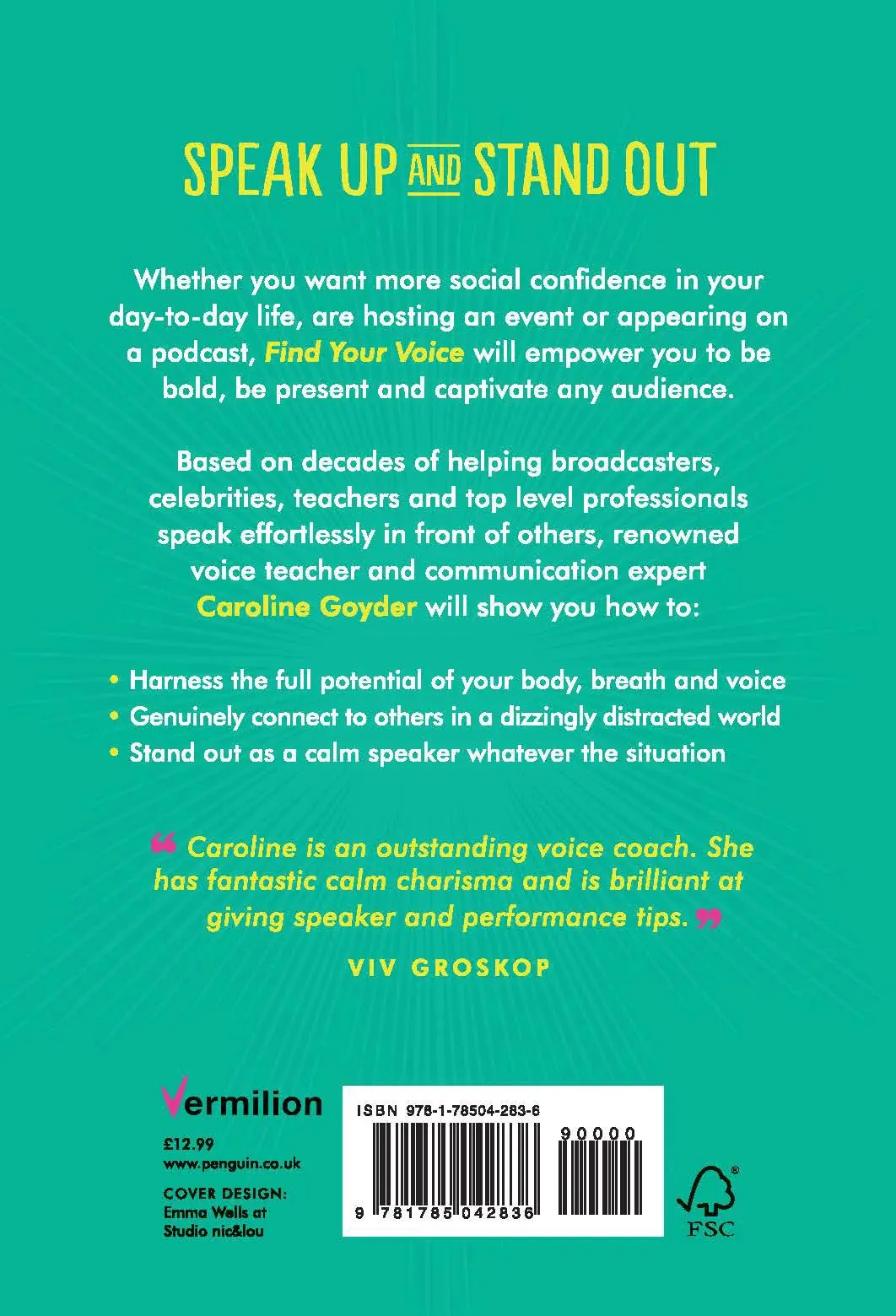 Rückseite: 9781785042836 | Find Your Voice | Caroline Goyder | Taschenbuch | Englisch | 2020
