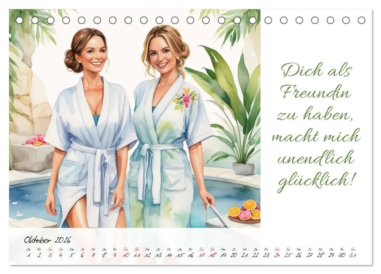 Bild: 9783457462836 | Beste Freundinnen (Tischkalender 2026 DIN A5 quer), CALVENDO...