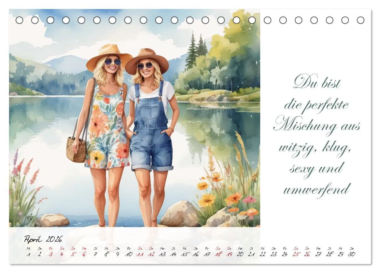 Bild: 9783457462836 | Beste Freundinnen (Tischkalender 2026 DIN A5 quer), CALVENDO...