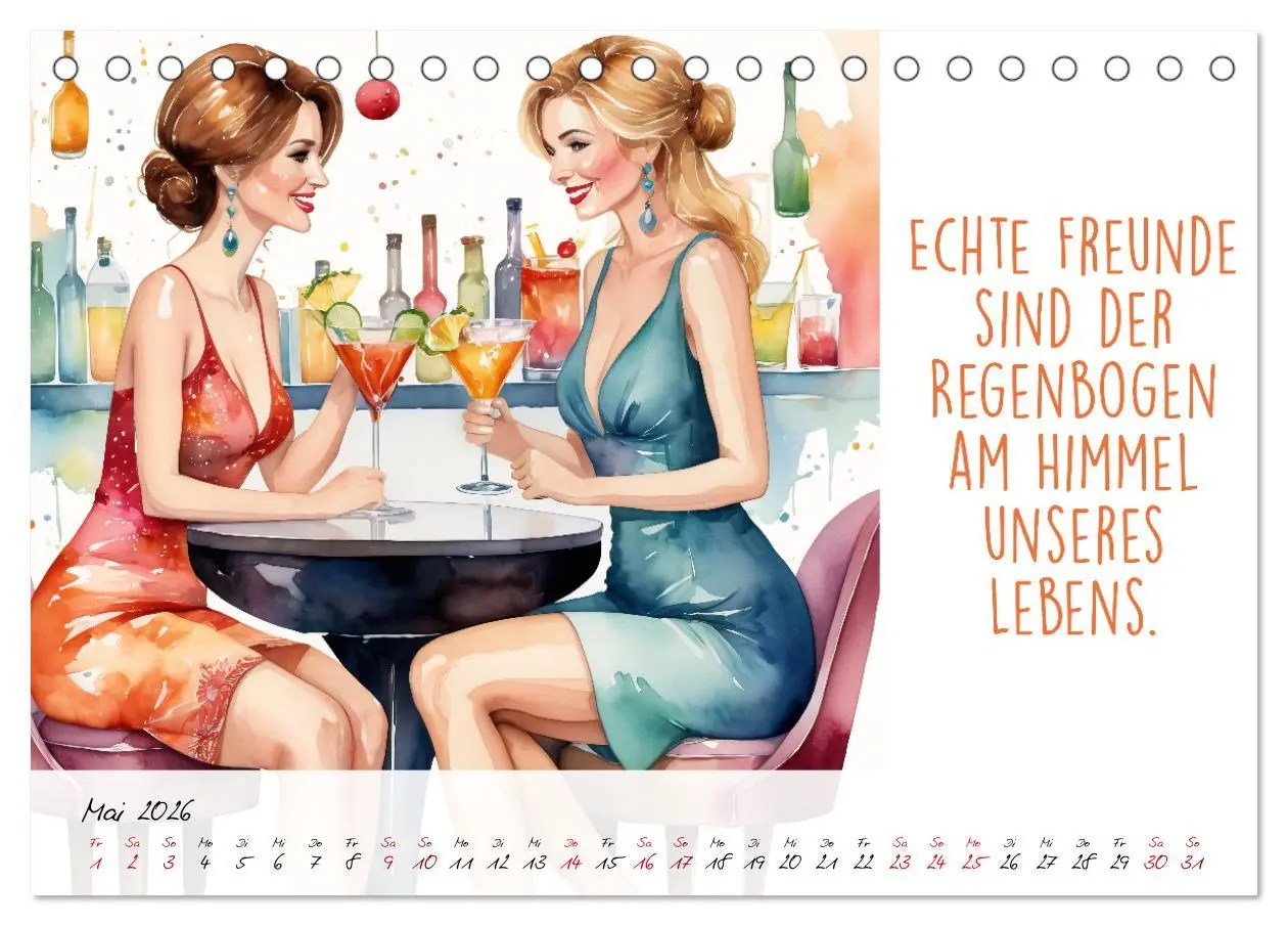 Bild: 9783457462836 | Beste Freundinnen (Tischkalender 2026 DIN A5 quer), CALVENDO...