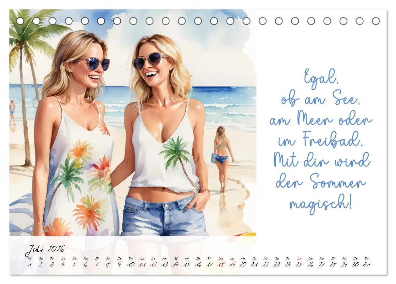 Bild: 9783457462836 | Beste Freundinnen (Tischkalender 2026 DIN A5 quer), CALVENDO...