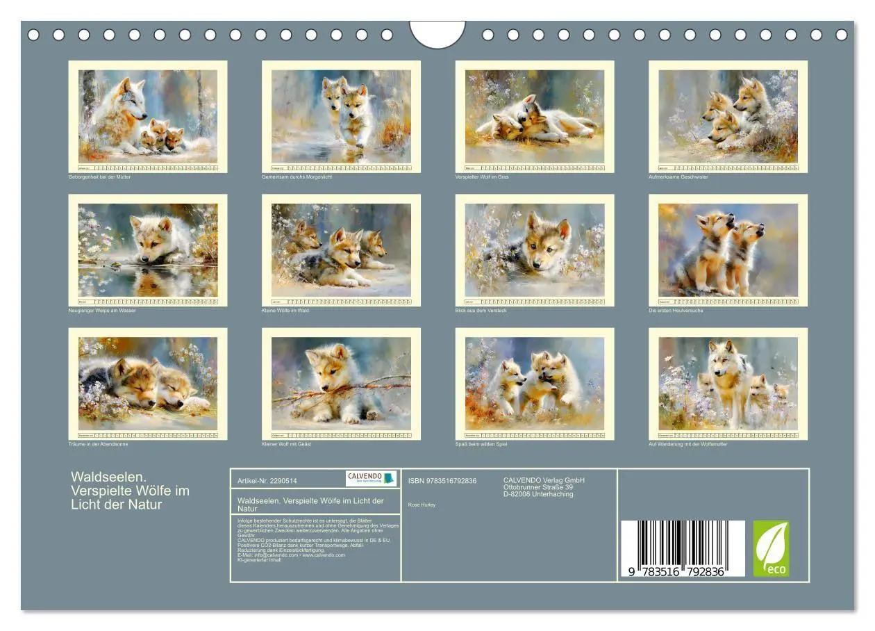 Bild: 9783516792836 | Waldseelen. Verspielte Wölfe im Licht der Natur (Wandkalender 2027...