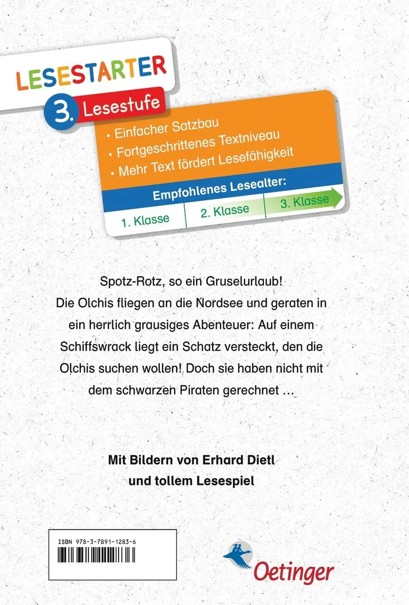 Rückseite: 9783789112836 | Die Olchis und der schwarze Pirat | Erhard Dietl | Buch | Lesestarter
