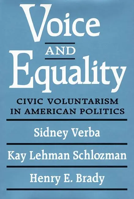 Cover: 9780674942936 | Voice and Equality | Civic Voluntarism in American Politics | Buch