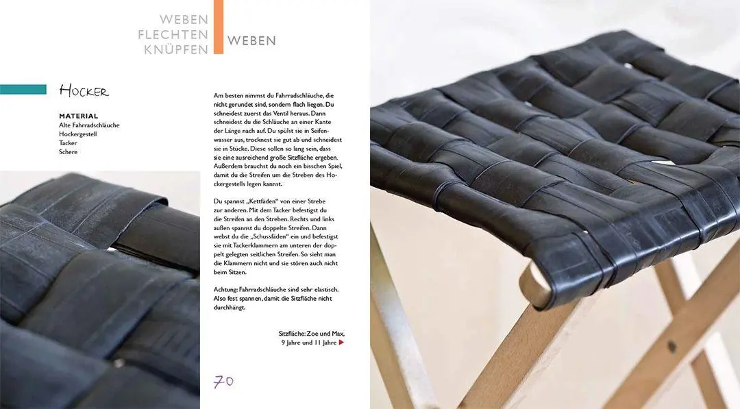 Bild: 9783258602936 | Kinder-Werkstatt Sticken, Nähen, Weben | Eva Hauck (u. a.) | Buch