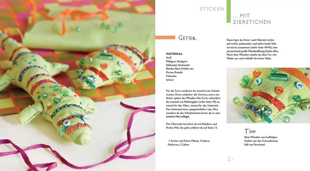 Bild: 9783258602936 | Kinder-Werkstatt Sticken, Nähen, Weben | Eva Hauck (u. a.) | Buch