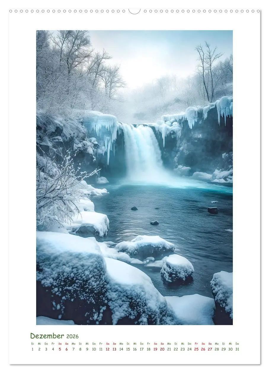 Bild: 9783516302936 | Malerische Wasserfälle (hochwertiger Premium Wandkalender 2026 DIN...