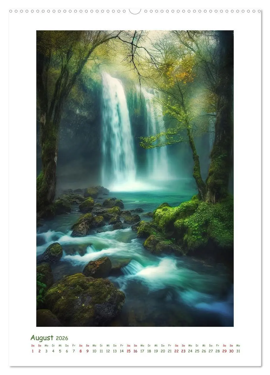 Bild: 9783516302936 | Malerische Wasserfälle (hochwertiger Premium Wandkalender 2026 DIN...