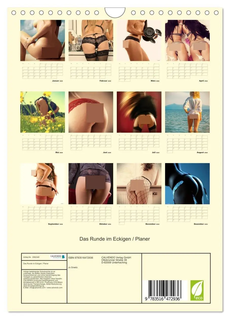 Bild: 9783516472936 | Das Runde im Eckigen / Planer (Wandkalender 2026 DIN A4 hoch),...