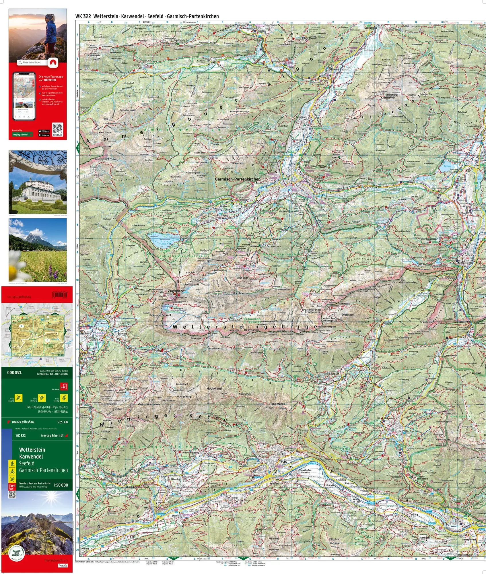 Bild: 9783707922936 | freytag &amp; berndt Wanderkarte WK 322 Wetterstein - Karwendel,...