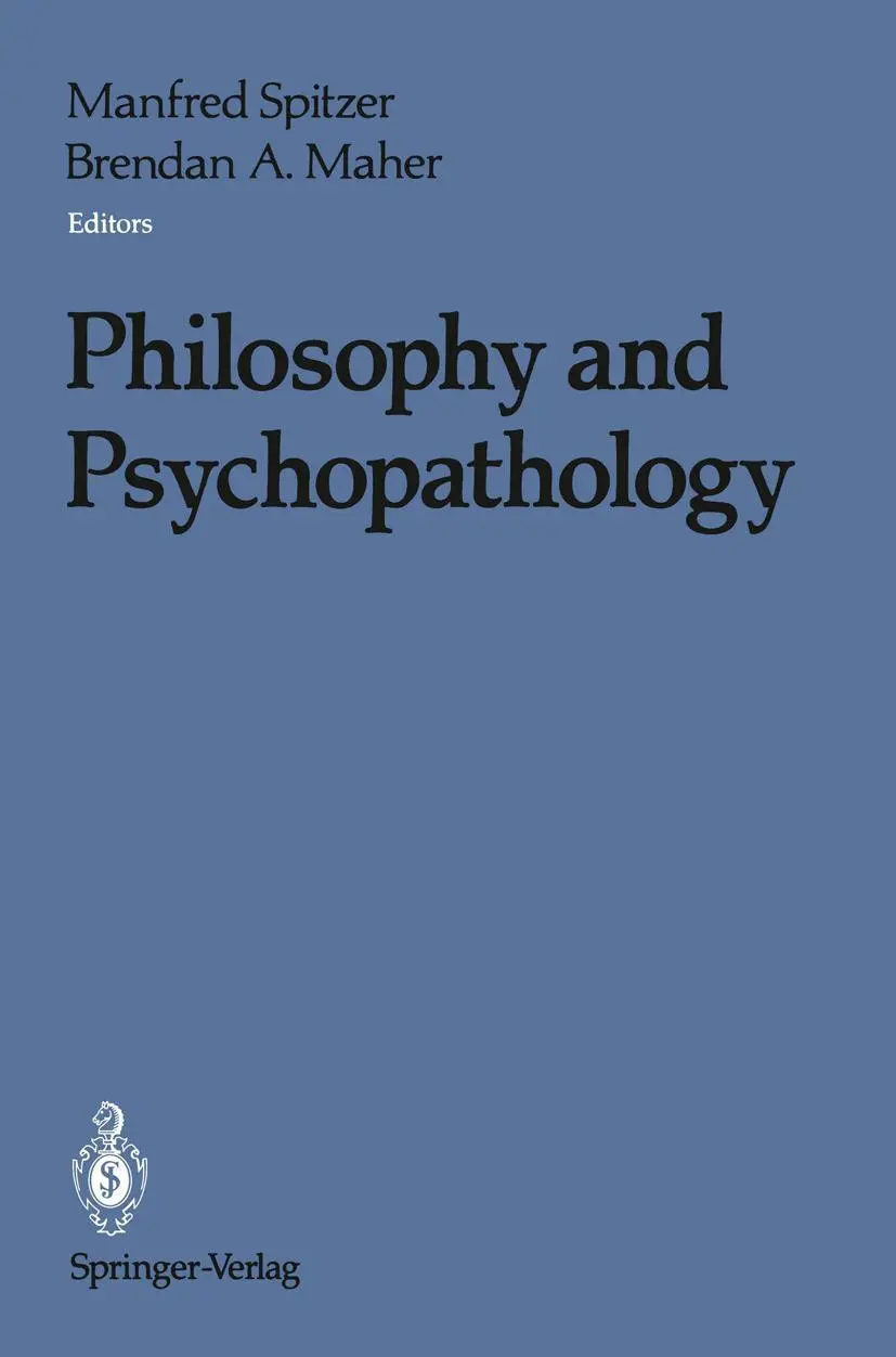 Cover: 9780387973036 | Philosophy and Psychopathology | Manfred Spitzer (u. a.) | Taschenbuch