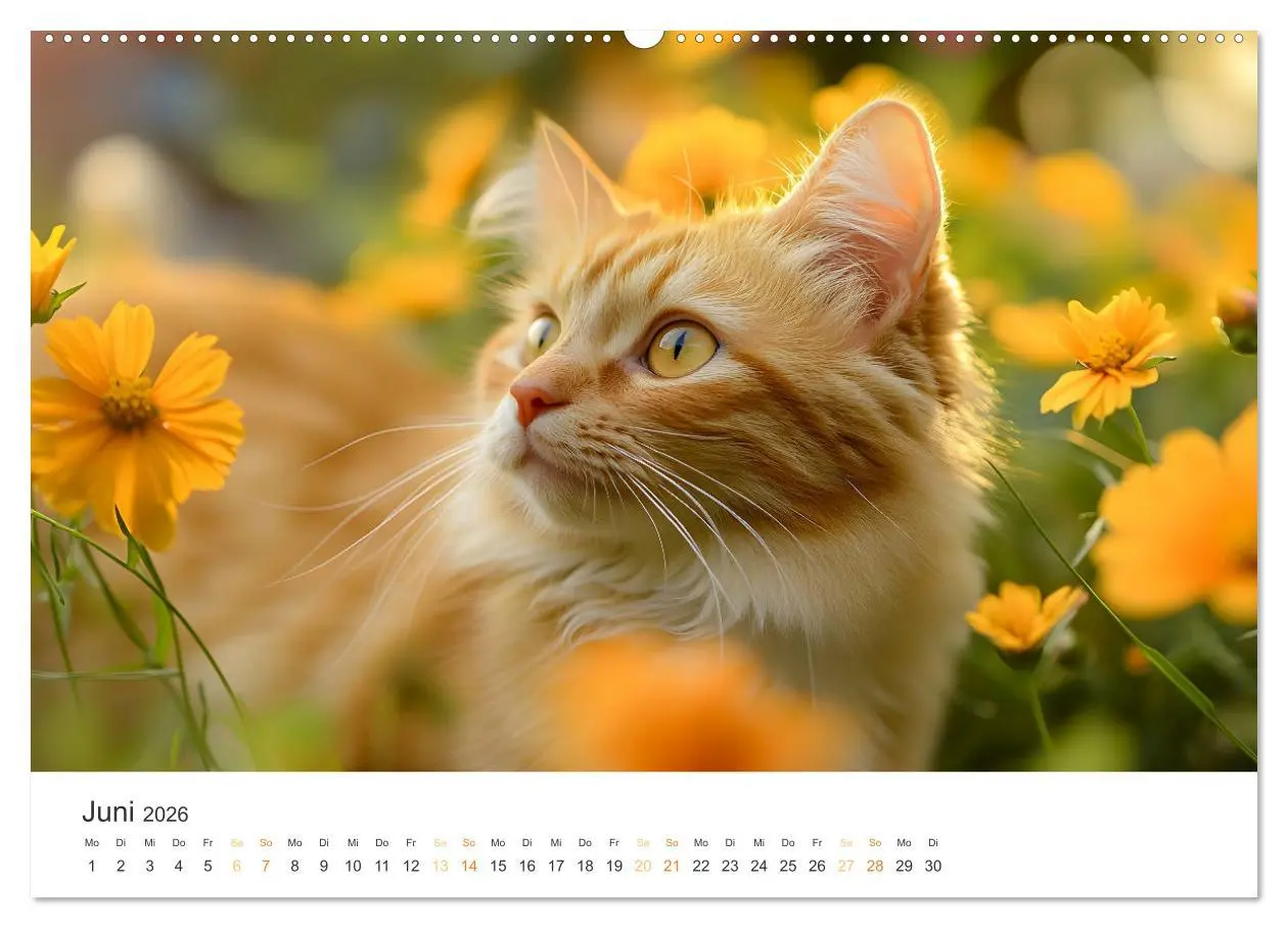 Bild: 9783457343036 | Katzen - sanfte Schönheiten (Wandkalender 2026 DIN A2 quer),...