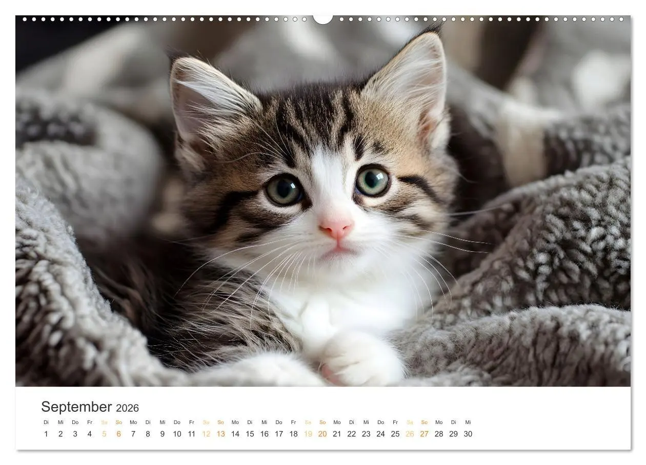 Bild: 9783457343036 | Katzen - sanfte Schönheiten (Wandkalender 2026 DIN A2 quer),...