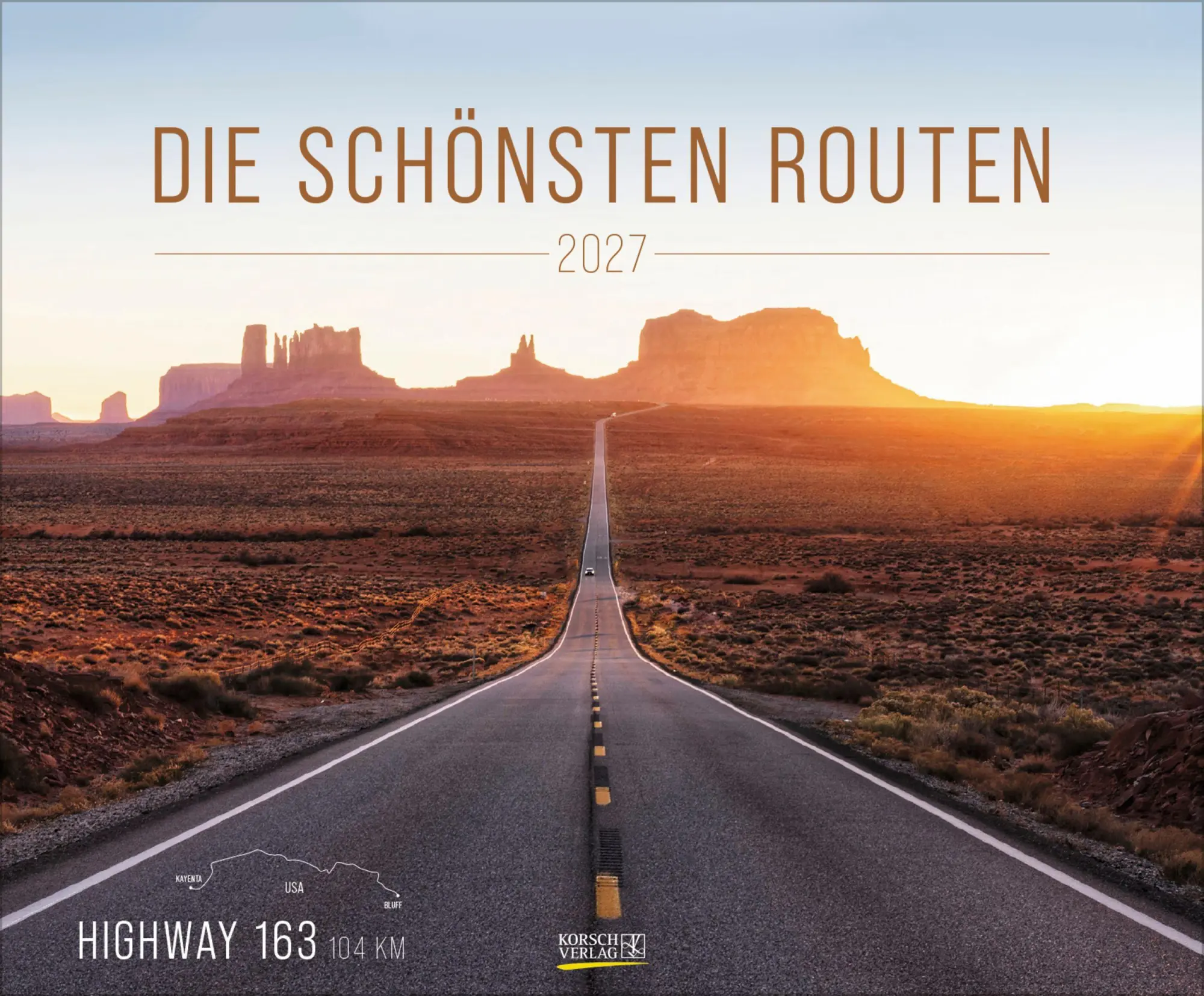 Cover: 9783819303036 | Die schönsten Routen 2027 | Verlag Korsch | Kalender | 14 S. | Deutsch