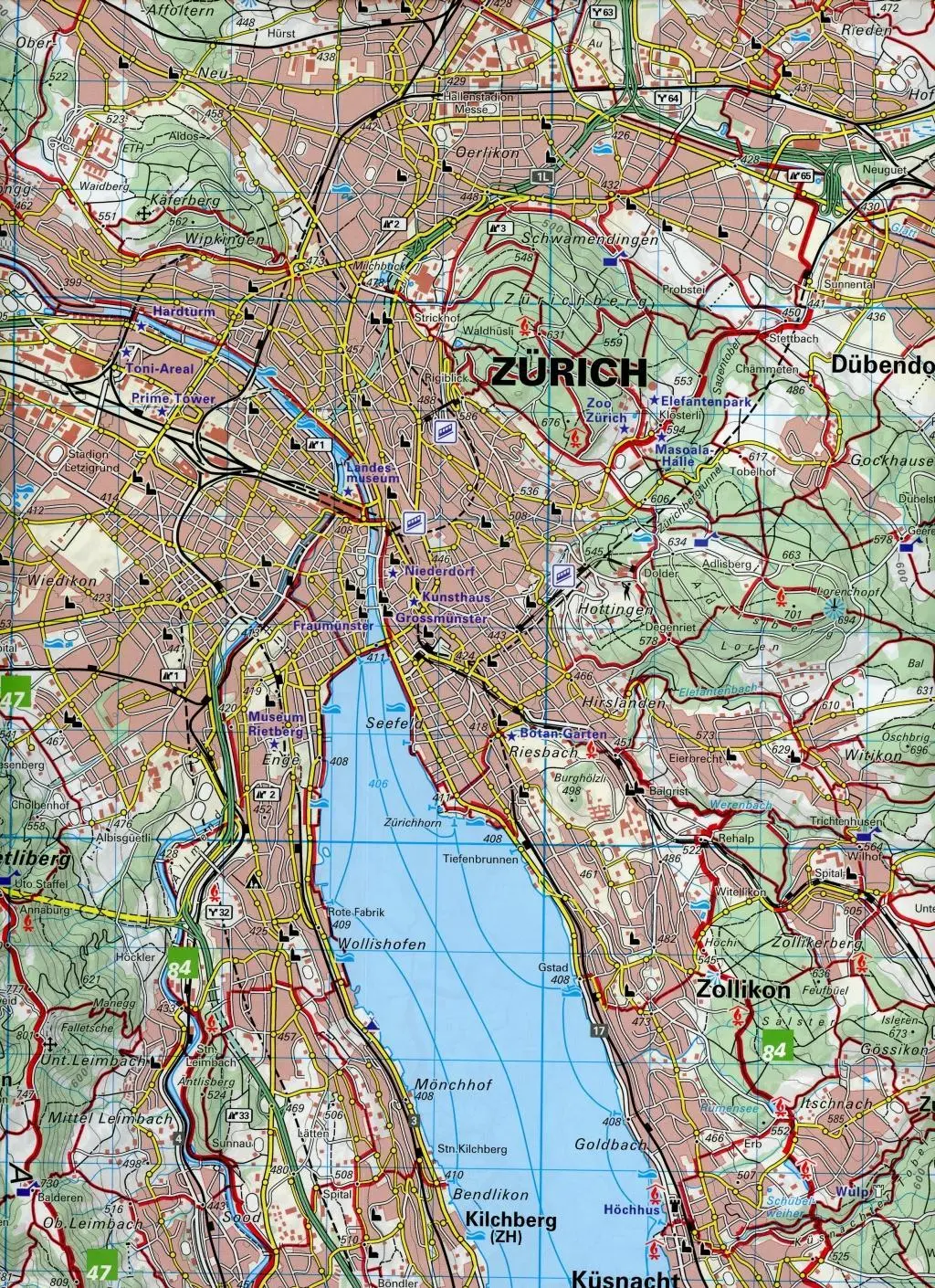 Bild: 9783259023136 | Zürichsee - Zugersee 13 Wanderkarte 1:40 000 matt laminiert | Deutsch