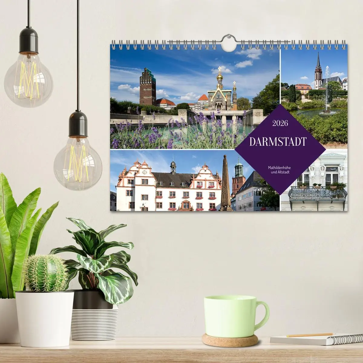 Bild: 9783457573136 | Darmstadt - Mathildenhöhe und Altstadt (Wandkalender 2026 DIN A4...