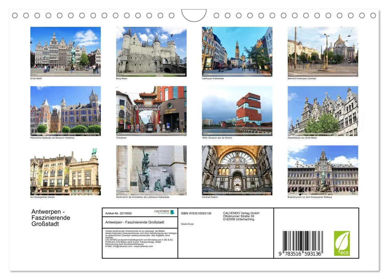 Bild: 9783516593136 | Antwerpen - Faszinierende Großstadt (Wandkalender 2026 DIN A4...