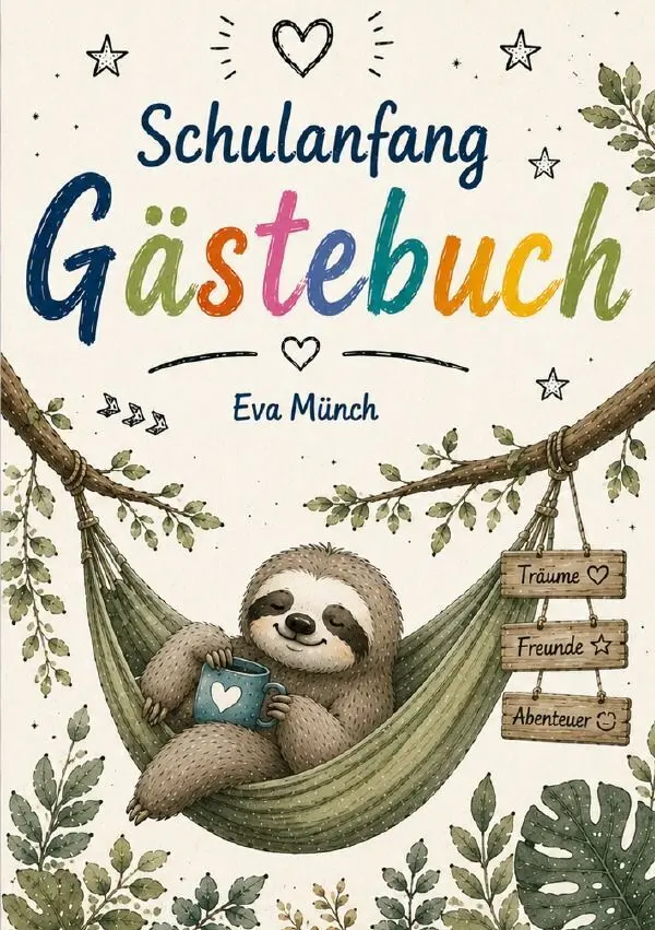 Cover: 9783565483136 | Gästebuch Einschulung Thema Faultier | Eva Münch | Taschenbuch | 2026